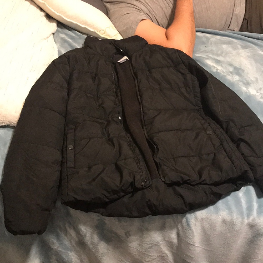 Black Old Navy Puffer Coat